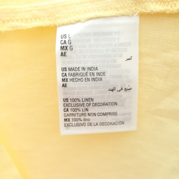 Charter Club Linen Top L Beaded 679 - Picture 7 of 8